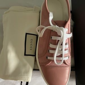 Gucci sneakers blush/pink 8 1/2.Authentic. Worn once.
